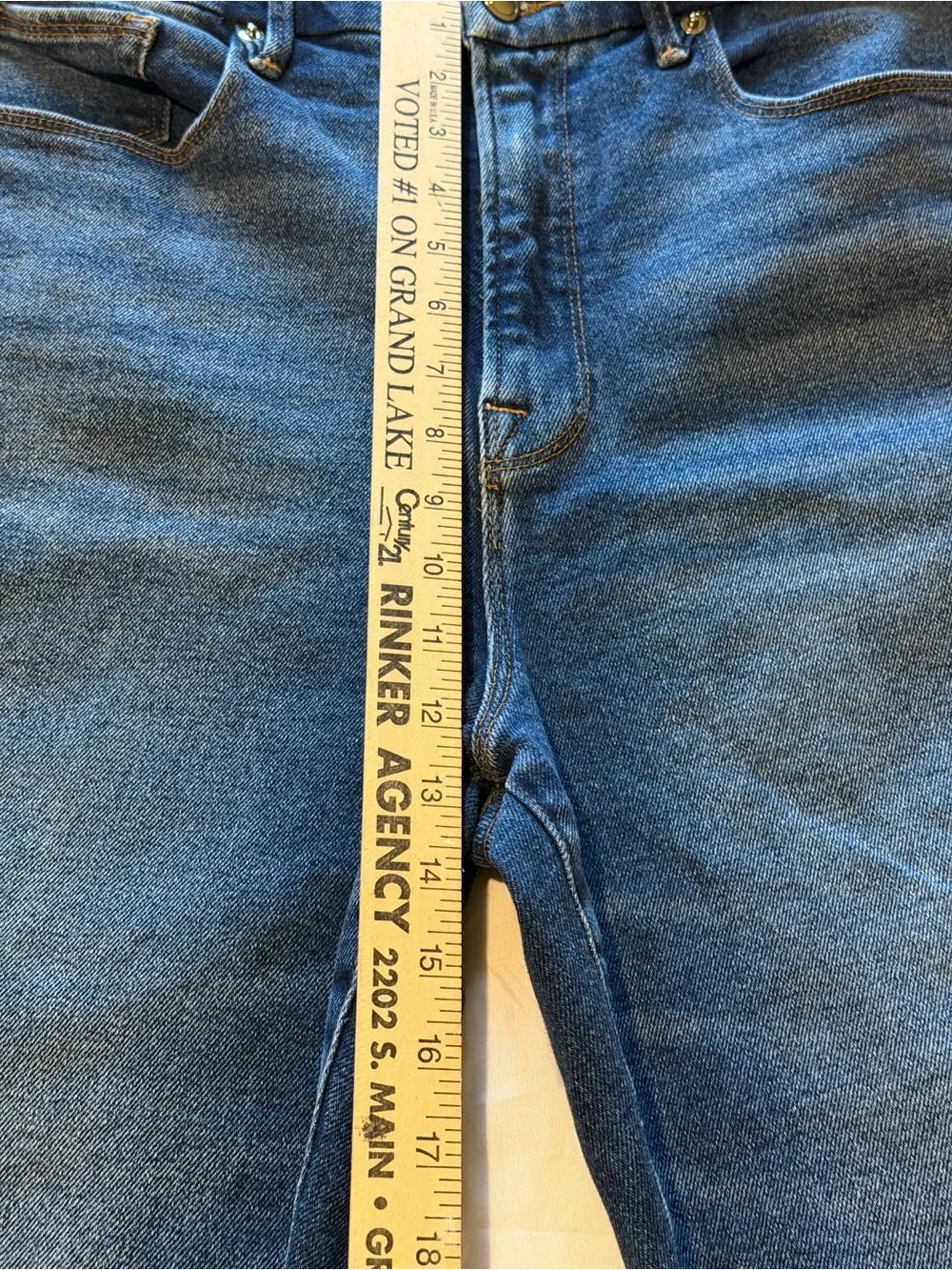 Good American Women's Dark Blue Straight Leg Jeans
